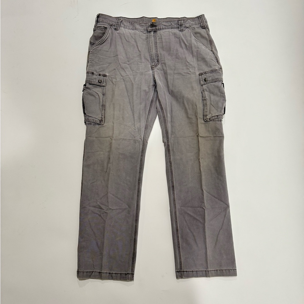 Carhartt Rugged Relaxed Fit Cargo Pants Distressed Washed Out Size 42x34